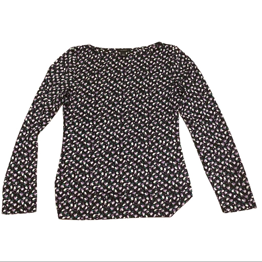 NWOT Halogen Floral Blouse